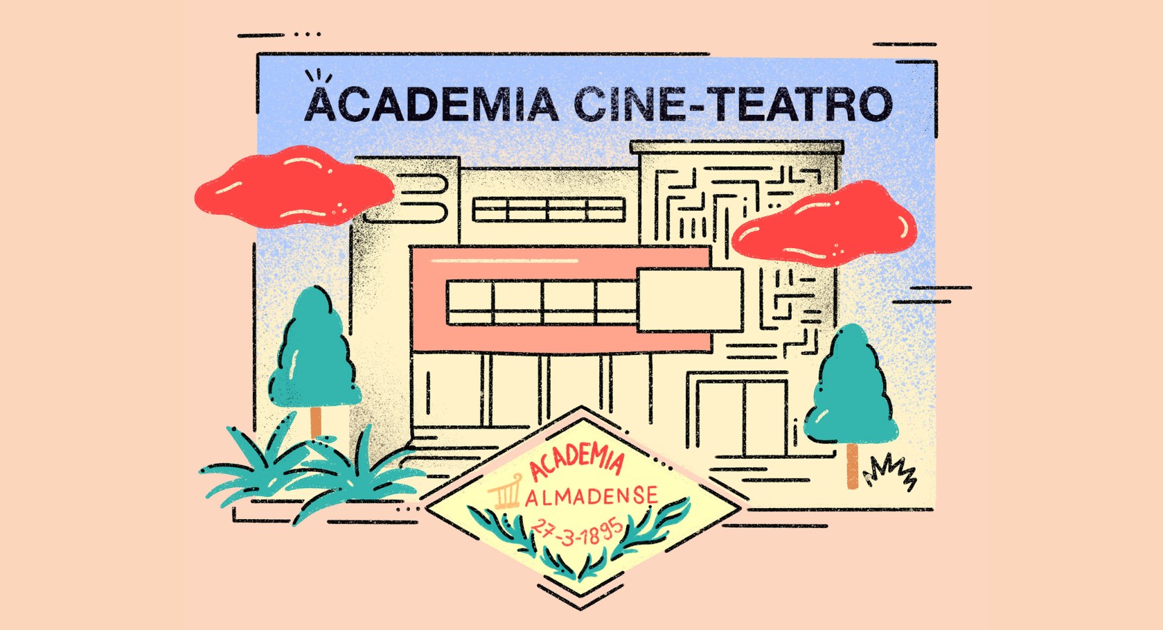 Uma viagem pela antiga sala de cinema da Academia Almadense